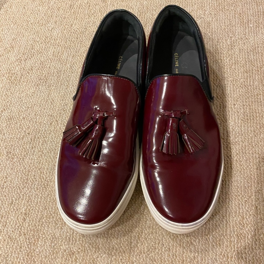 Celine Vans Skate Burgundy